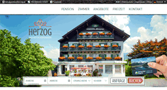 Desktop Screenshot of pensionherzog.at
